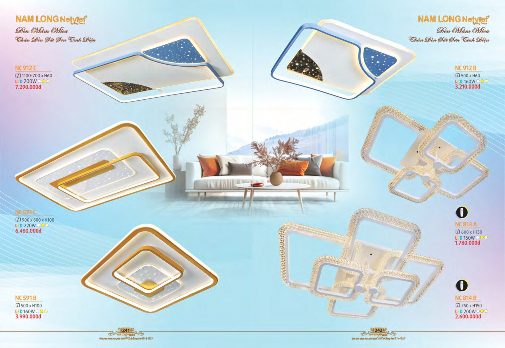 Bảng giá đèn trang trí Nam Long